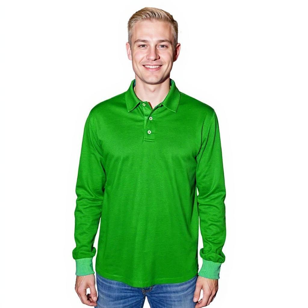 Sea Biscuit Combed Cotton Long Sleeve Golfer - Image 5