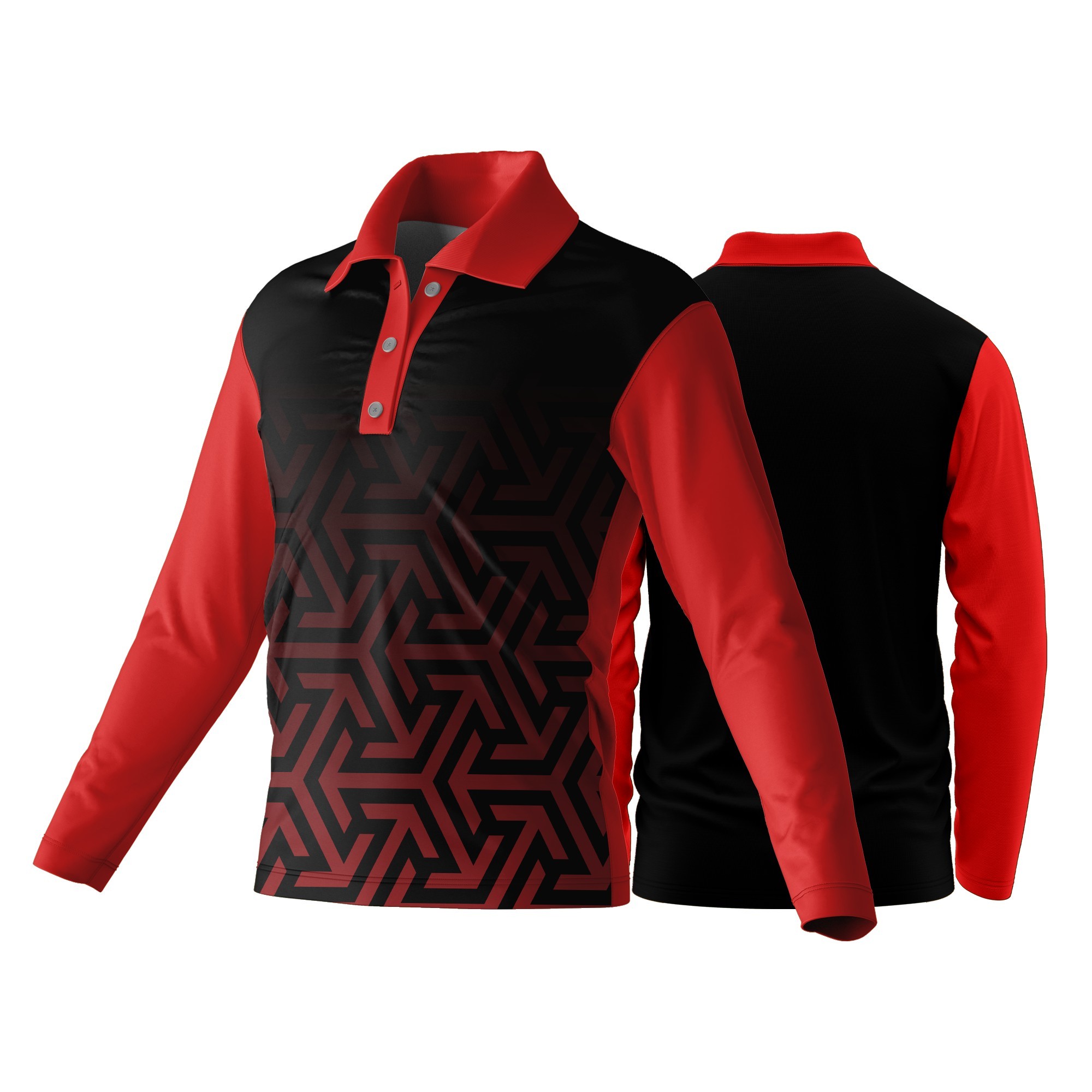 Unisex Dye Sublimated Long Sleeve Golf Shirt | Dry Tec | Corporate Design - Image 5