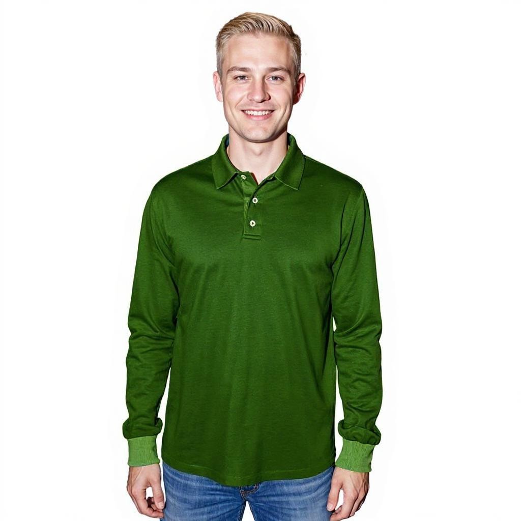 Sea Biscuit Combed Cotton Long Sleeve Golfer - Image 10