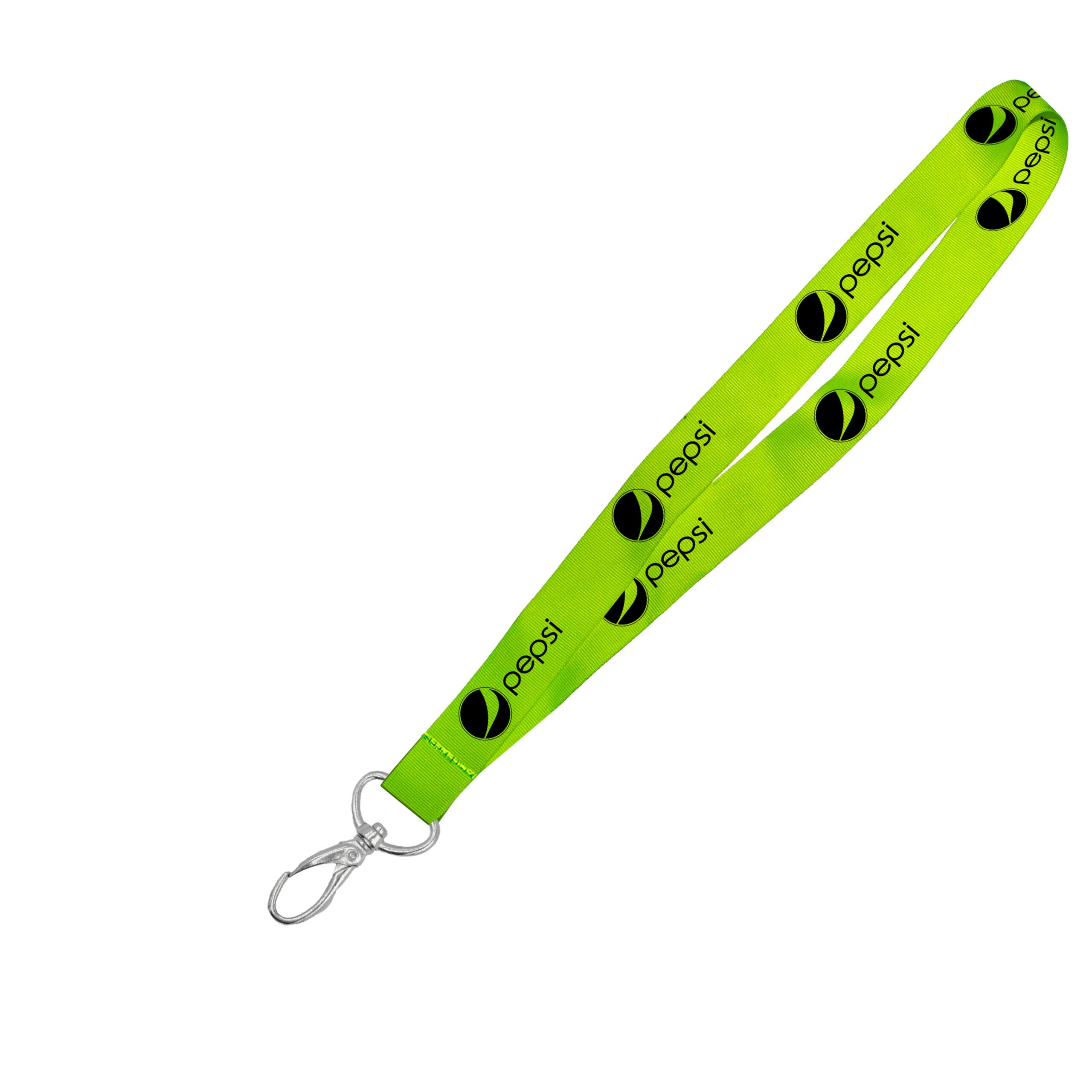 Hi-Viz Lanyard Black Sublimation Print D/Sided with Lobster Clip - Image 4