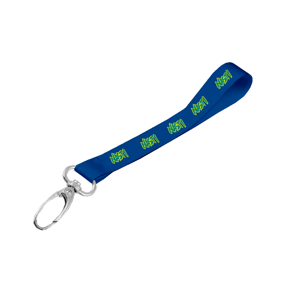 Matte Polyester Wrist Phone Strap D/Sided Print with Lobster Clip 20 x 340mm