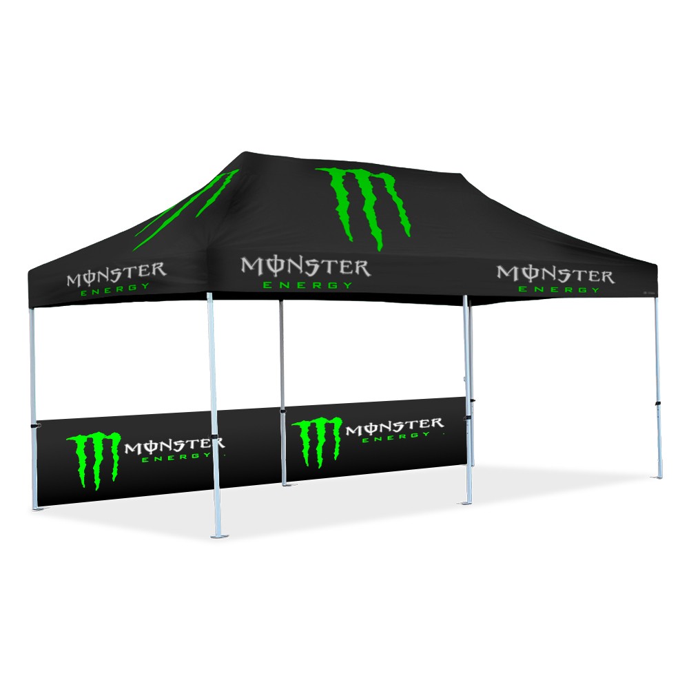 Gazebo 6m Unit, Half Wall, Dye Sub