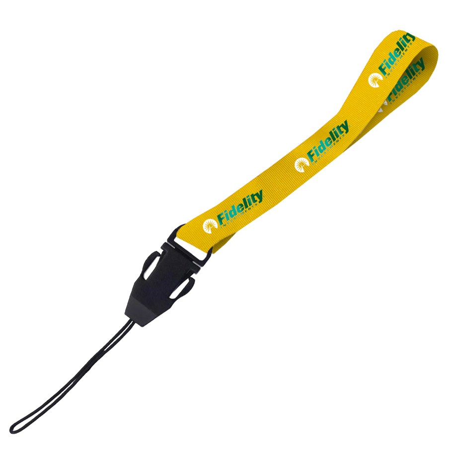 Hi-Viz Wrist Phone Strap DTF Full Colour Reflective Print D/Sided with Cellphone Clip - Image 2