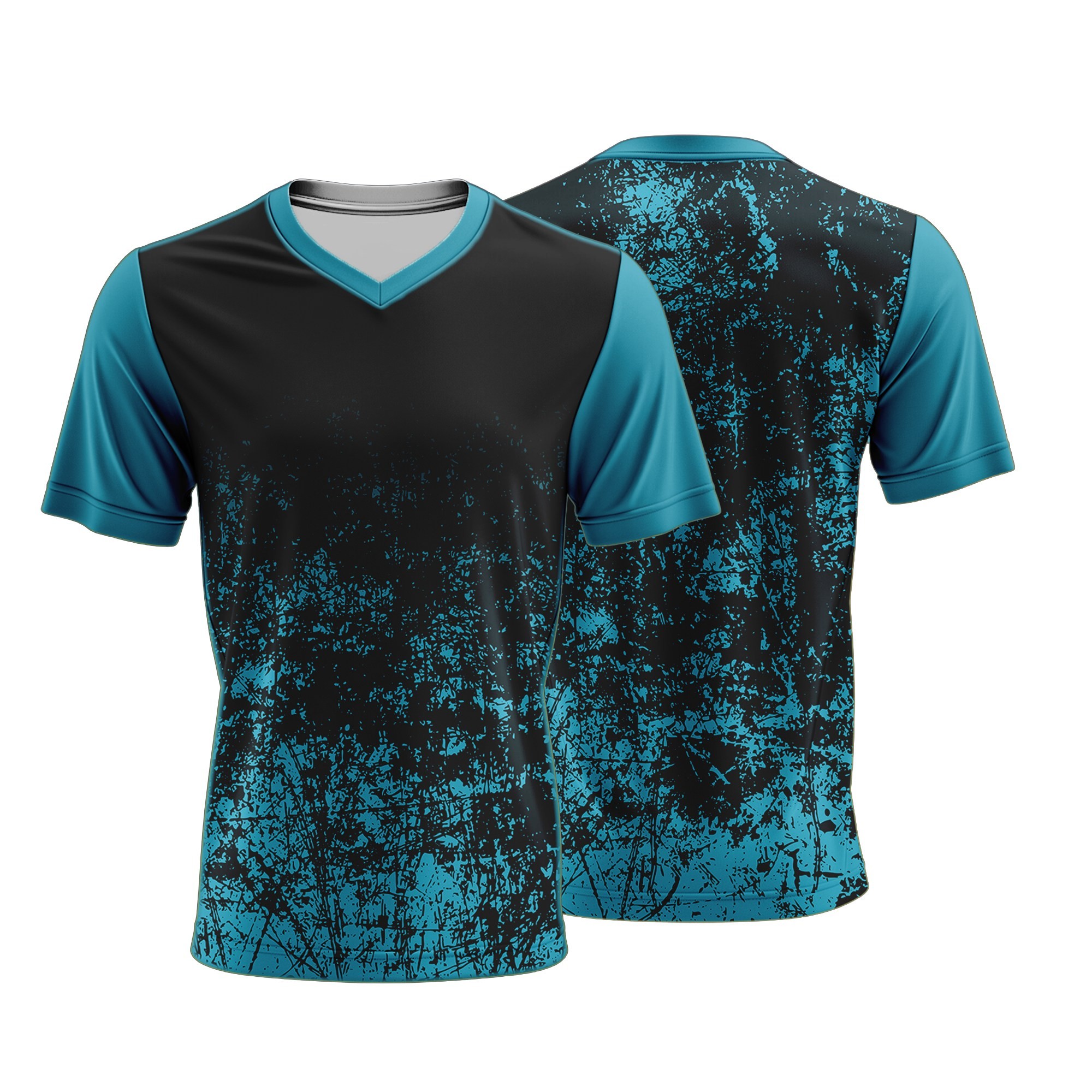 Unisex Short Sleeve V-Neck T-Shirt | Dry Tec | Sport Design - Image 3