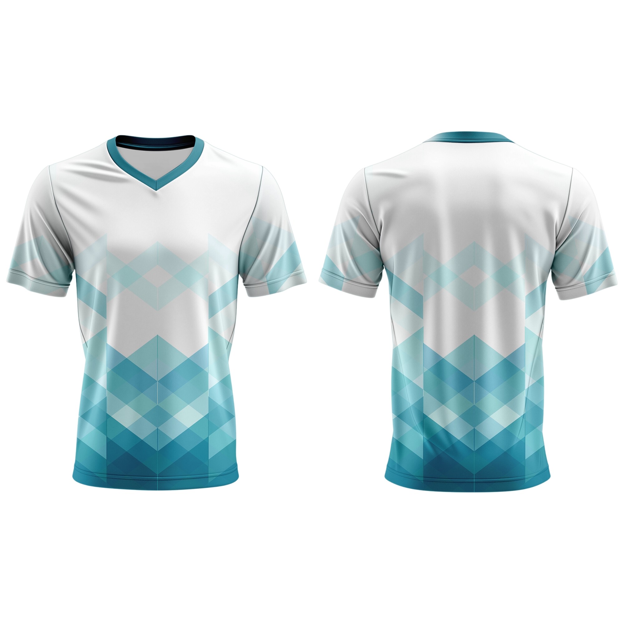 Kids V-Neck Short Sleeve Soccer Shirt | Raglan Sleeves - Image 7