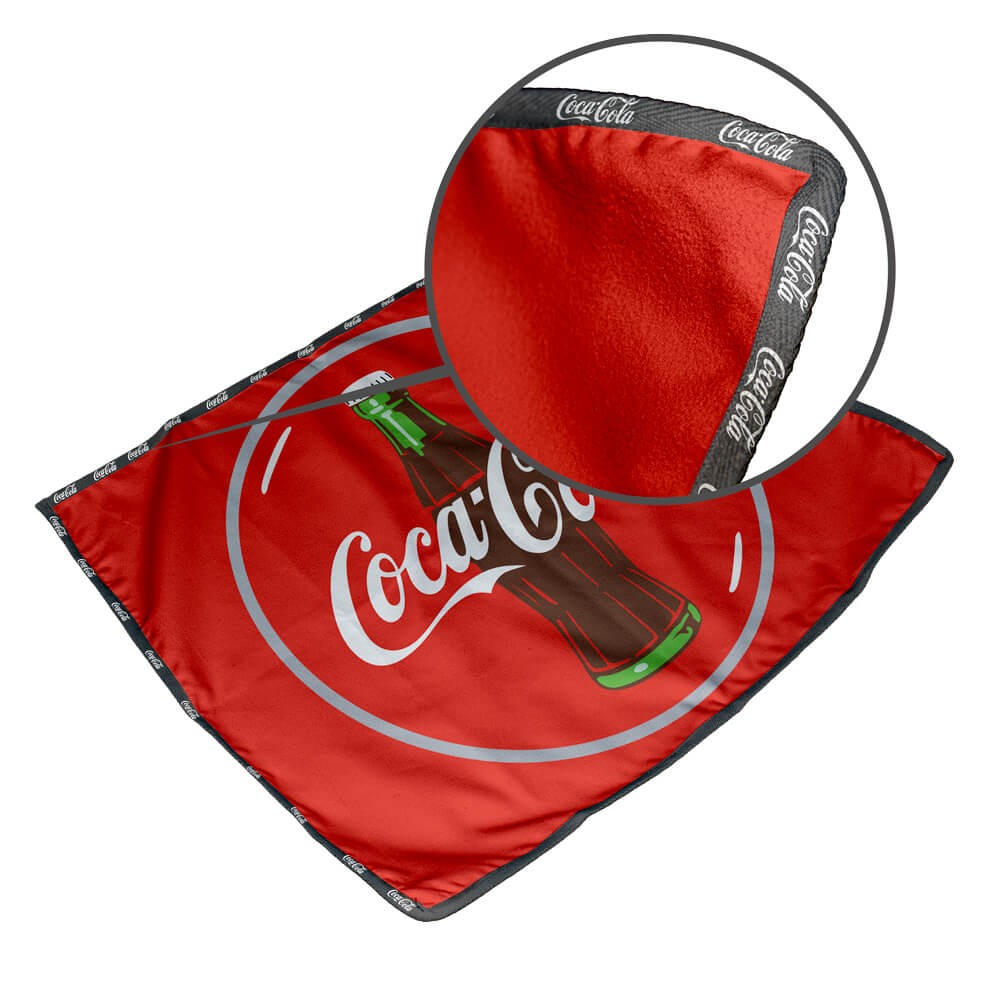 Azolla Quick Drying Kitchen Dish Cloth S/S Print Binded With Personalised Branded Petersham Webbing - Image 2