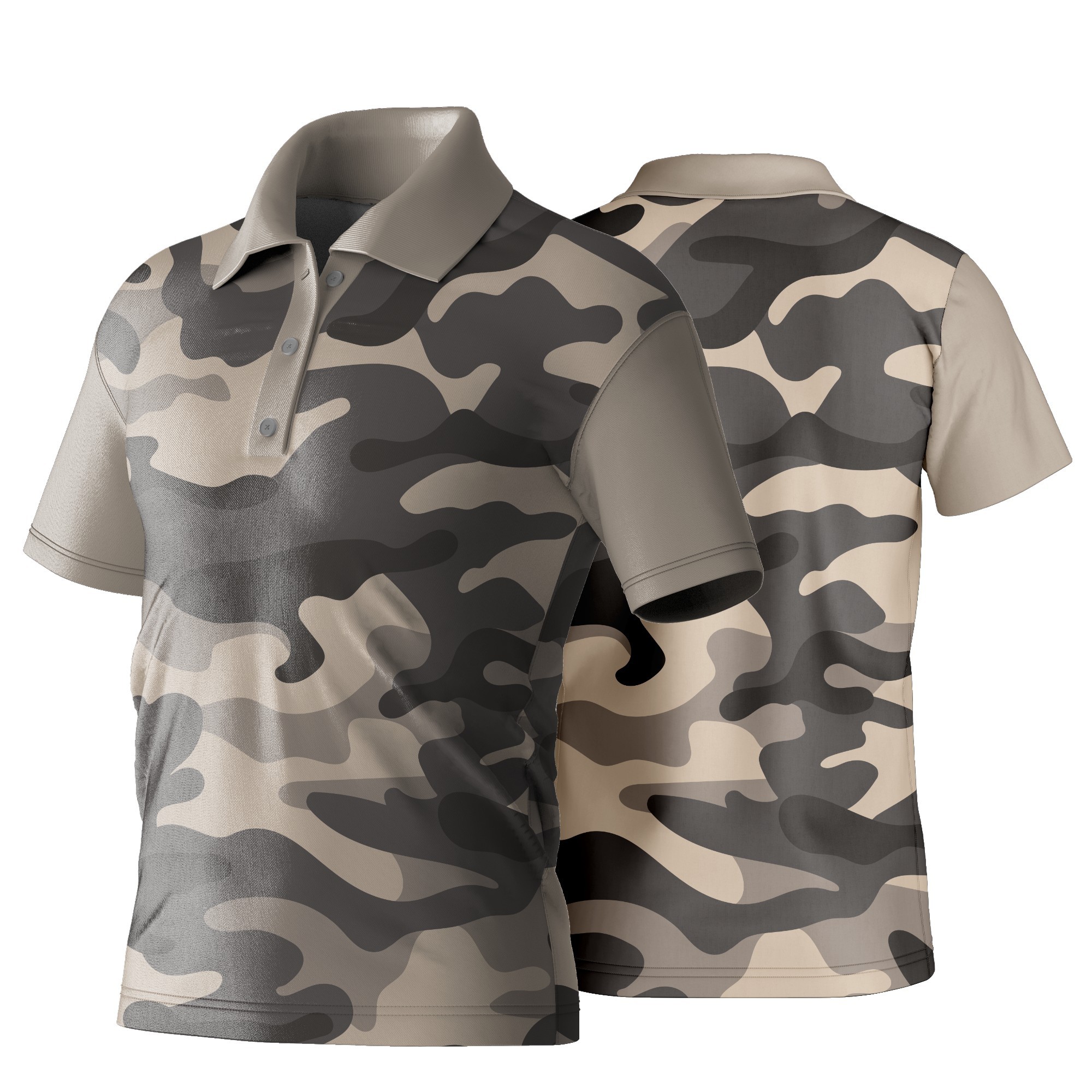 Unisex Golf Shirt | Sport Tec | Camo Design - Image 6