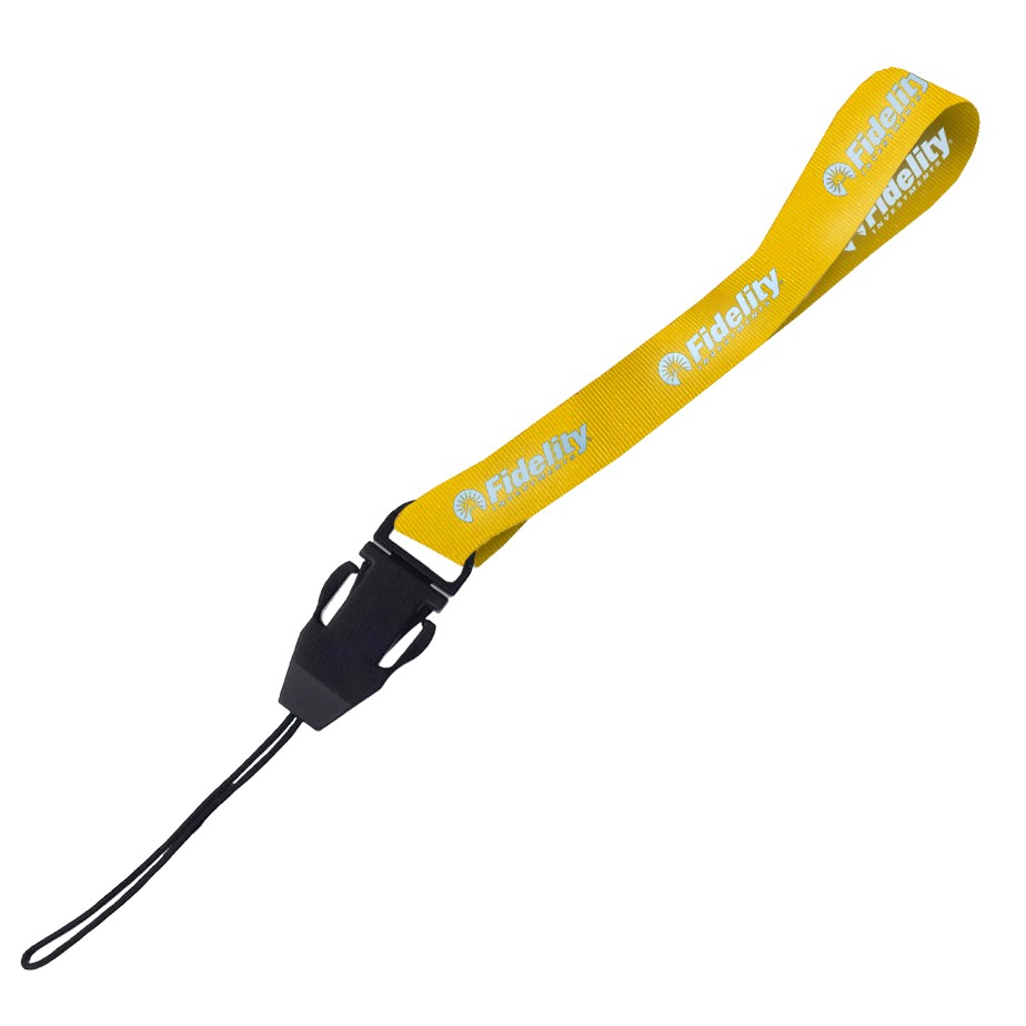 Hi-Viz Wrist Phone Strap Silver Reflective Print D/Sided with Cellphone Clip - Image 4