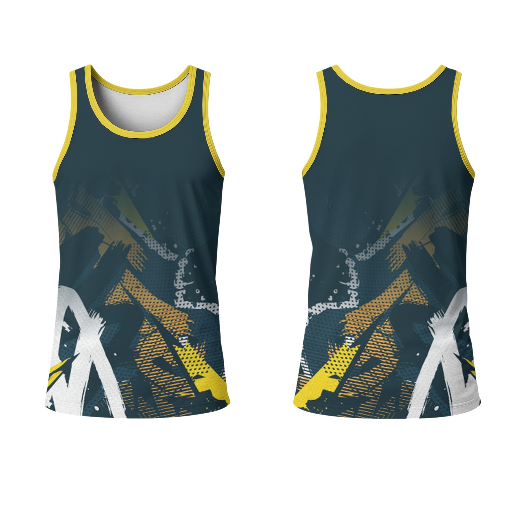 Mens Crew Neck Vest | Normal Back - Image 5