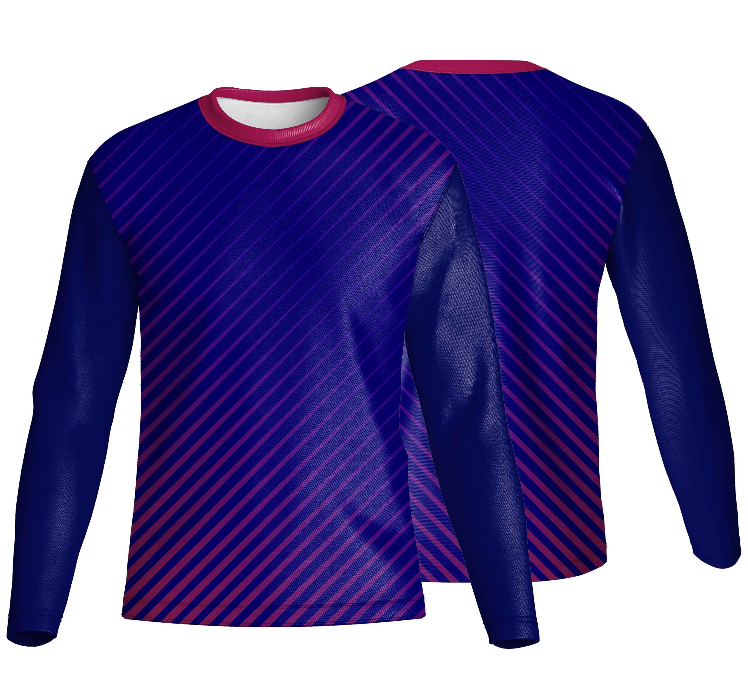 Unisex Long Sleeve Crew Neck T-Shirt | Drop Needle Square | Sport Design - Image 5