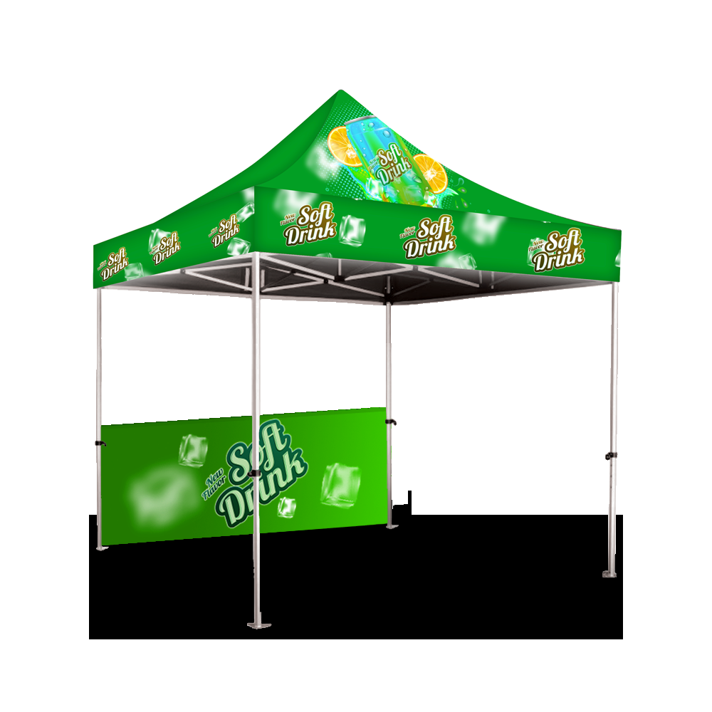 Gazebo 2m Unit, Half Wall, Dye Sub