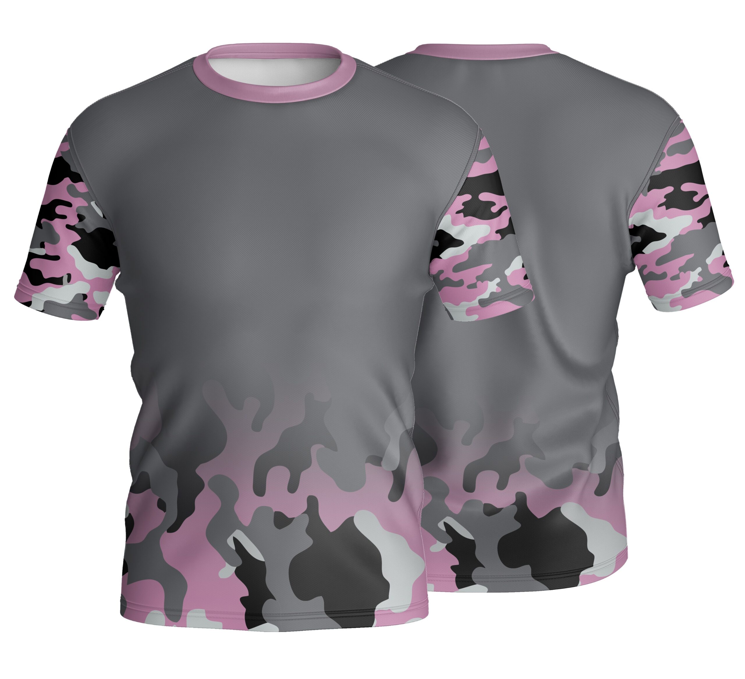 Unisex Short Sleeve Crew Neck T-Shirt | Pique Knit | Camo Design - Image 3